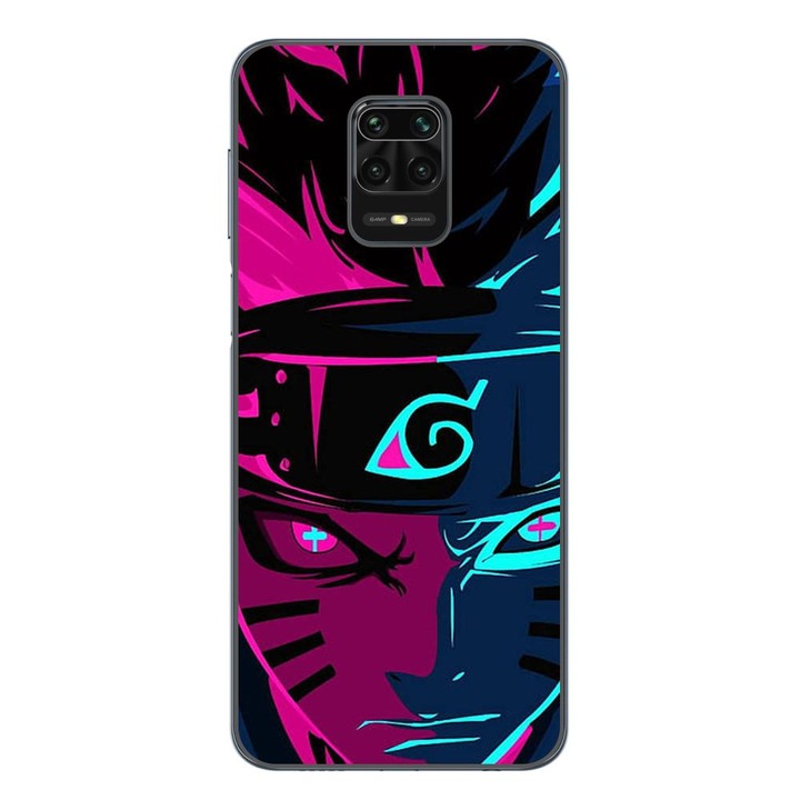 Husa compatibila cu Xiaomi Redmi Note 9 Pro Silicon Gel Tpu Model Naruto Purple Sage Mode