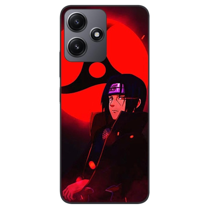 A burkolat kompatibilis a Xiaomi Redmi 12 5G Silicon Gel Tpu Itachi Sharingan modellel