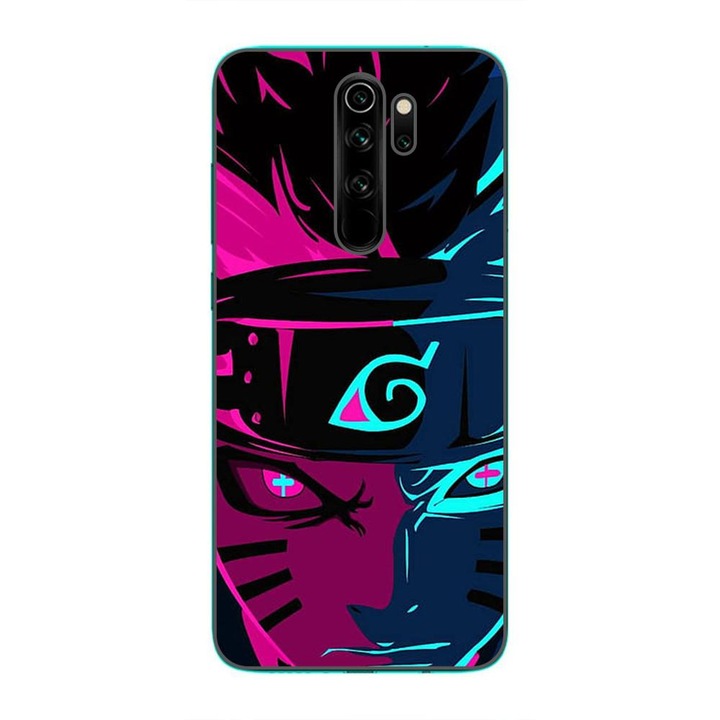 Капак, съвместим с Xiaomi Redmi Note 8 Pro Silicon Gel Tpu Модел Naruto Purple Sage Mode