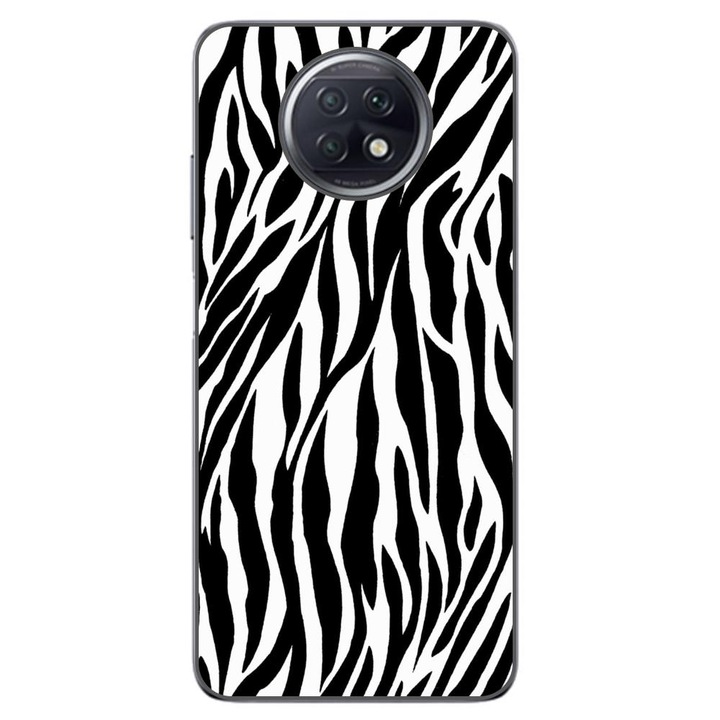 Капак, съвместим с Xiaomi Redmi Note 9T Силиконов гел Tpu модел Животински принт Зебра