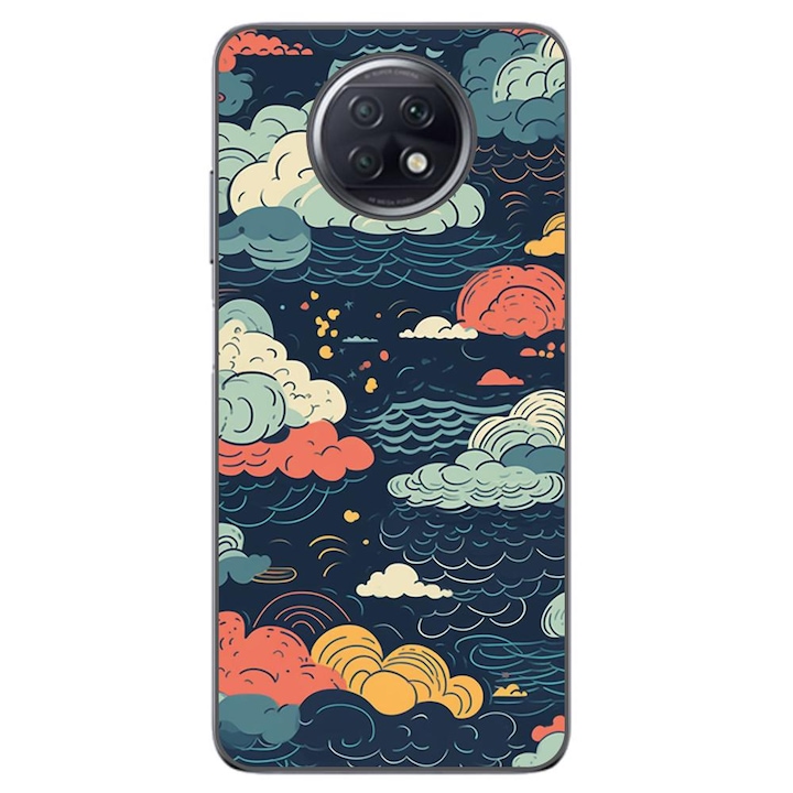 Husa compatibila cu Xiaomi Redmi Note 9T Silicon Gel Tpu Model Mystic Night Sky