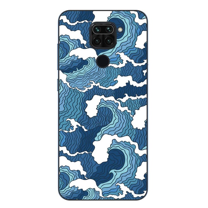 Husa compatibila cu Xiaomi Redmi Note 9 Silicon Gel Tpu Model Crazy Waves