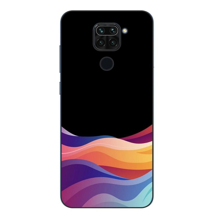 Husa compatibila cu Xiaomi Redmi Note 9 Silicon Gel Tpu Model Neon Waves