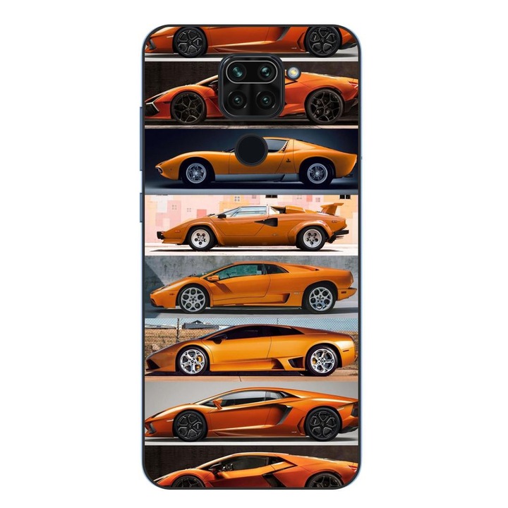 Husa compatibila cu Xiaomi Redmi Note 9 Silicon Gel Tpu Model Masini Lamborghini