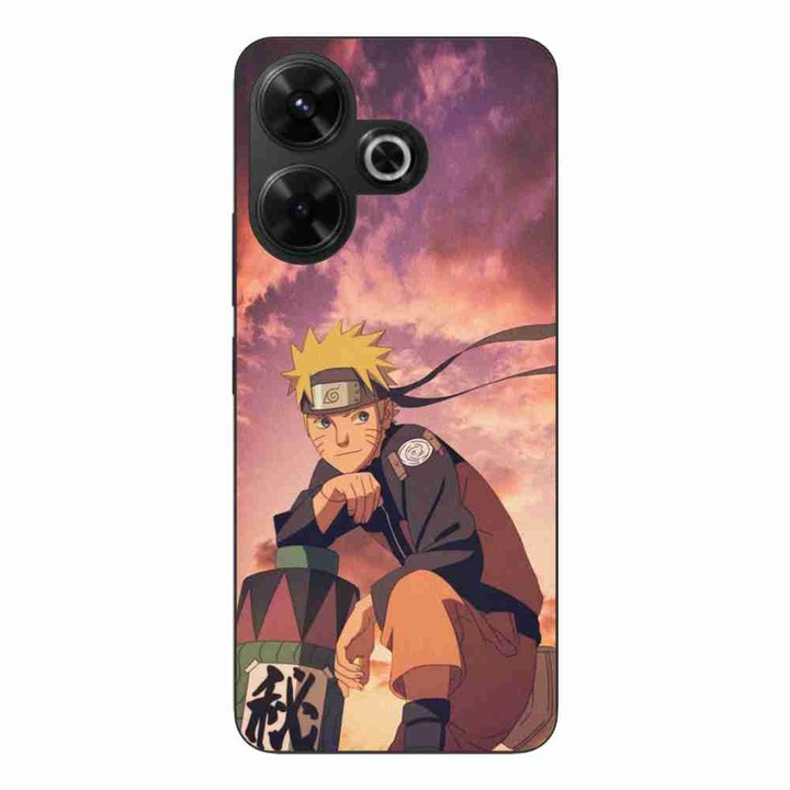 Husa compatibila cu Xiaomi Redmi 13 4G Silicon Gel Tpu Model Naruto Pergament