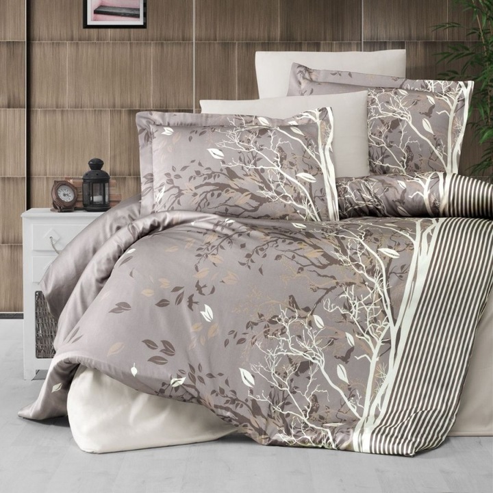 Luxus vászon franciaágy, 100% szatén pamut, lepedő 240x260 cm, 6 db, First Choice, Living Maro