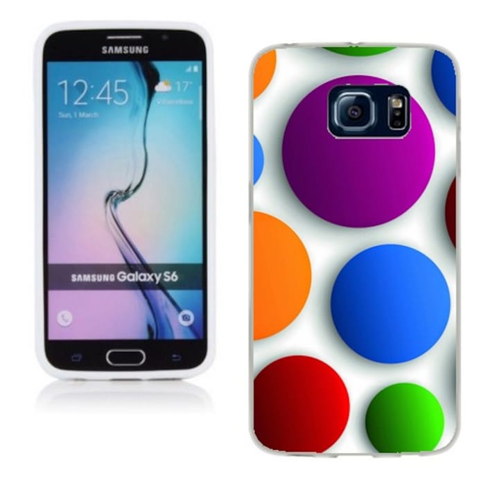 Husa compatibila cu Samsung Galaxy S6 G920 Silicon Gel Tpu Model Buline Colorate