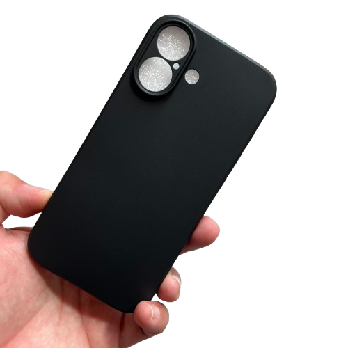 Husa Soft TPU Black compatibila cu iPhone 16