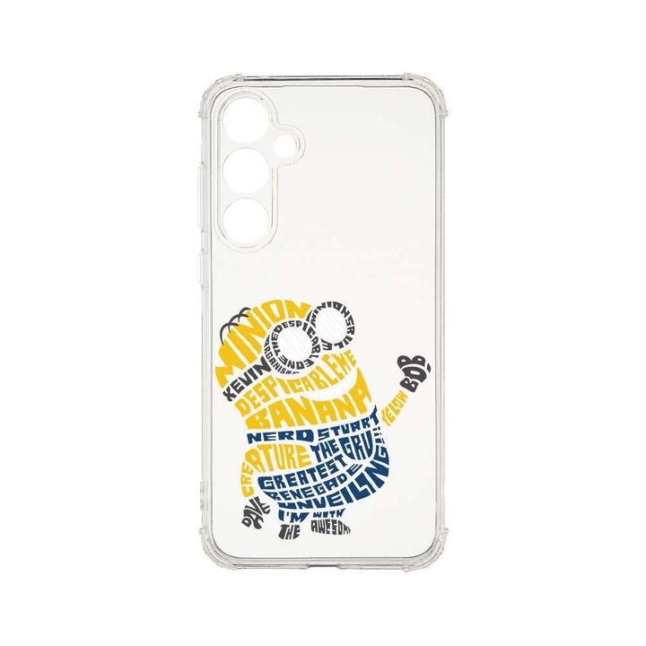 BestCase® Husa Anti Shock 1.5MM, Compatibila Cu Samsung Galaxy A55 5G, Calligraphy Minion, Air Cushion Technology, AS 1526
