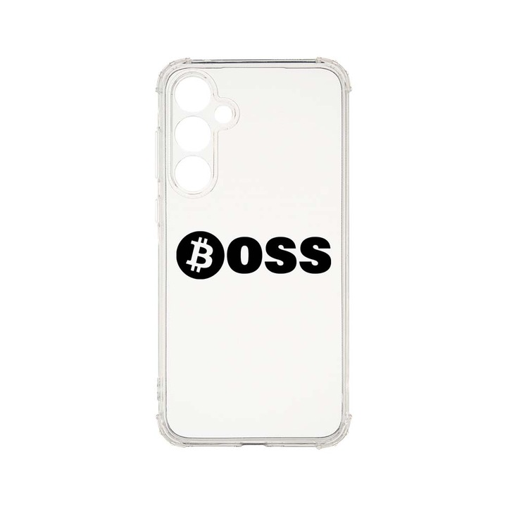 BestCase® Husa Anti Shock 1.5MM, Compatibila Cu Samsung Galaxy A55 5G, Bitcoin Boss, Air Cushion Technology, AS 1596
