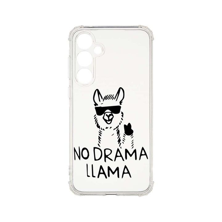 BestCase® Husa Anti Shock 1.5MM, Compatibila Cu Samsung Galaxy A55 5G, No Drama LLama, Air Cushion Technology, AS 1627