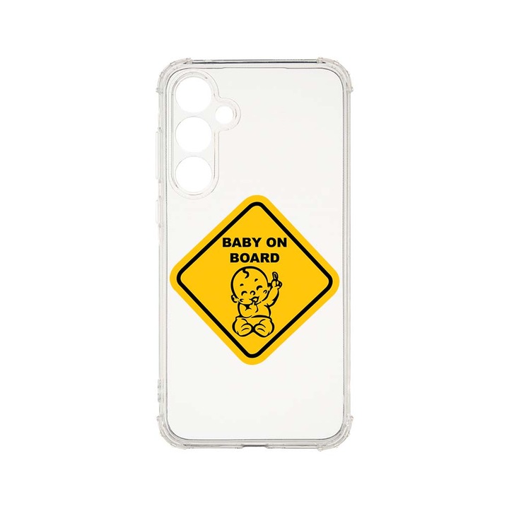 BestCase® Husa Anti Shock 1.5MM, Compatibila Cu Samsung Galaxy A55 5G, Baby On Board, Air Cushion Technology, AS 1673