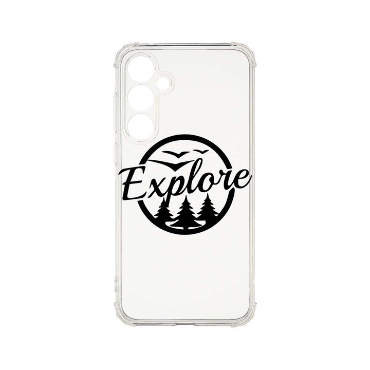 BestCase® Husa Anti Shock 1.5MM, Compatibila Cu Samsung Galaxy A55 5G, Lets get Explore, Air Cushion Technology, AS 1651