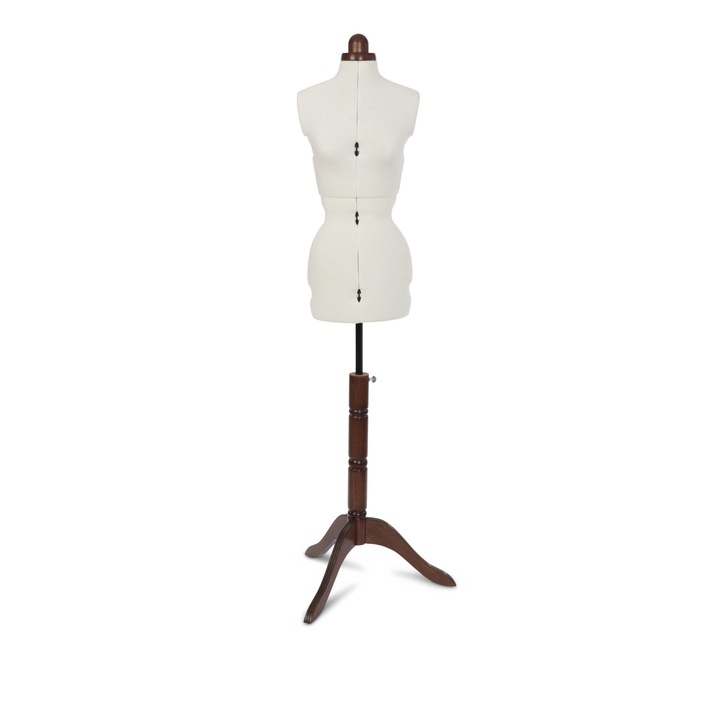 Винтидж манекен размер S, шиене, регулируеми 36-42, бял цвят Lady Valet Adjustoform