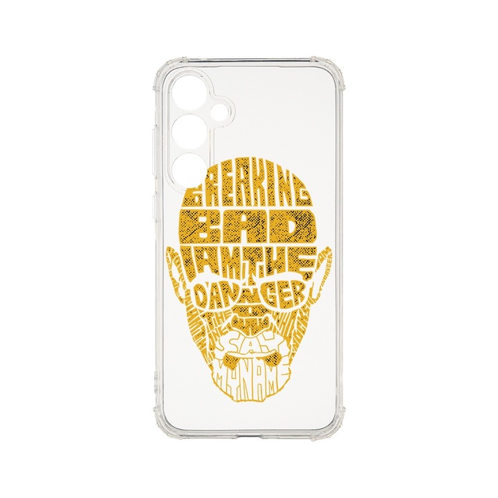 BestCase® Husa Anti Shock 1.5MM, Compatibila Cu Samsung Galaxy A55 5G, Calligraphy Braking Bad, Air Cushion Technology, AS 1516