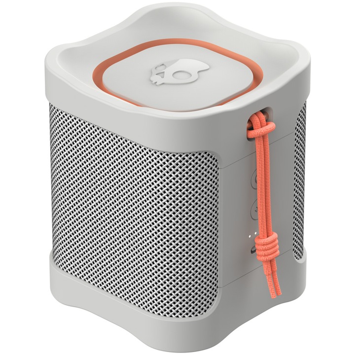 Boxa portabila Skullcandy Terrain Mini, TWS, Multi-Link, Bluetooth 5.3, IPX7, Autonomie 14 ore, Bone/Orange