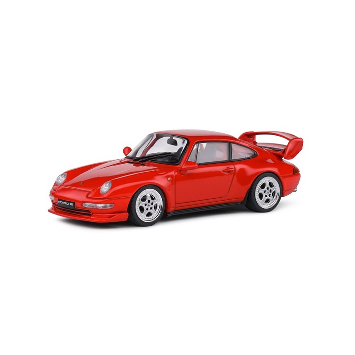 Porsche 993 RS Clubsport autómodell, piros, 1:43, Solido