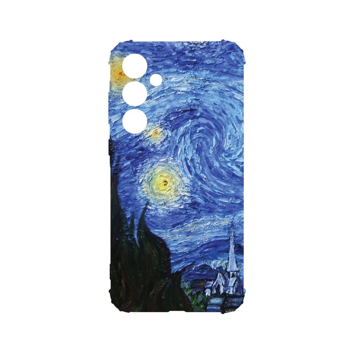 BestCase® Husa Anti Shock 1.5MM, Compatibila Cu Samsung Galaxy A55 5G, Van Gogh - Starry Night, Air Cushion Technology, AS 1269