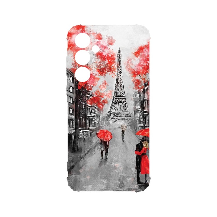 BestCase® Husa Anti Shock 1.5MM, Compatibila Cu Samsung Galaxy A55 5G, Paris Eiffel Tower, Air Cushion Technology, AS 1378