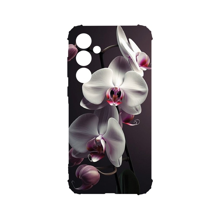 BestCase® Husa Anti Shock 1.5MM, Compatibila Cu Samsung Galaxy A55 5G, White Orchid, Air Cushion Technology, AS 1402