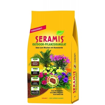 Substrat special granulat Seramis din granule ceramice expandate din argila rosie pentru plante de exterior, prefertilizat pentru 6 luni, la sac de 16,5 litri Substrat special granulat Seramis din granule ceramice expandate din argila rosie pentru plante de exterior, prefertilizat pentru 6 luni, la sac de 16,5 litri