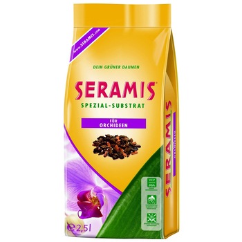 Substrat special granulat Seramis pentru Orhidee, din granule ceramice expandate si scoarta de pin mediteranean, la sac de 2.5l, pentru orhidee Phalaenopsis, Cymbidium si Cattleya Substrat special granulat Seramis pentru Orhidee, din granule ceramice expandate si scoarta de pin mediteranean, la sac de 2.5l, pentru orhidee Phalaenopsis, Cymbidium si Cattleya