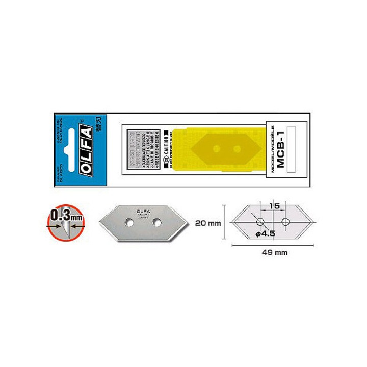 Placa de taiere, OLFA MCB 1, 1 buc in blister