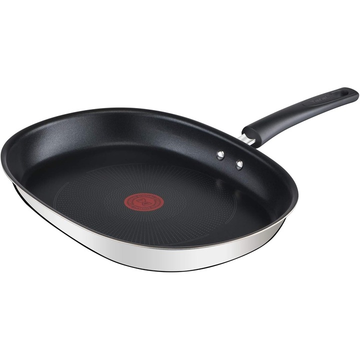 Tigaie Tefal Emotion Fish Pan E3021204, 36 cm, anti-aderenta, inductie, Inox