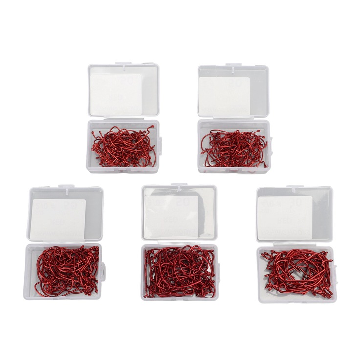 Enforose 230 darabos rozsdamentes acél horgászhorog készlet, sós vízi horgászathoz