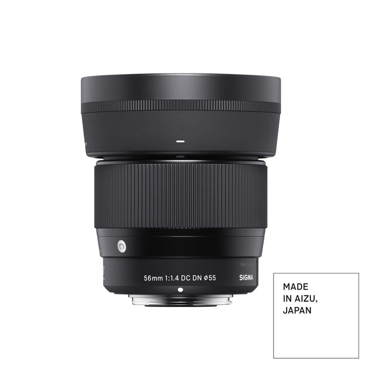 Obiectiv Sigma 56mm F1.4 DC DN Contemporary, diafragmă maximă F1.4, autofocus silențios, montură Canon