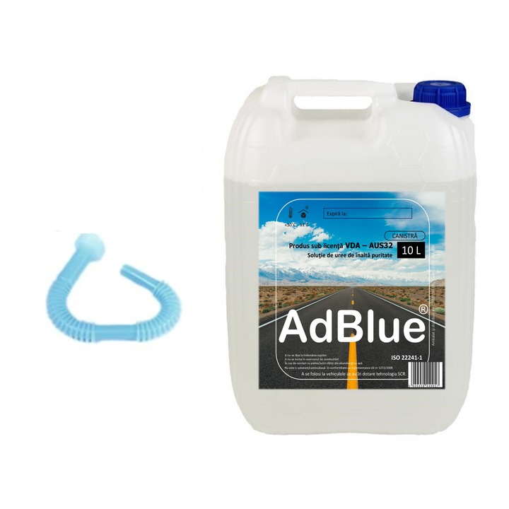 AdBlue Multimarca 10L, avizat RAR, VDA, ISO 22241-1, palnie de umplere inclusa