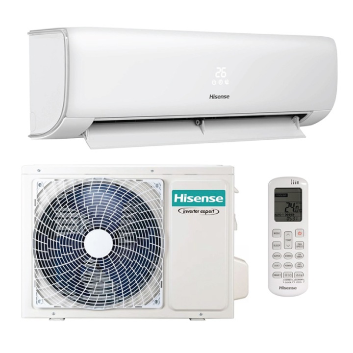 HiSense Expert ECO Smart pro 3, 5 kW hűtő-fűtő klíma KC35YR03G+ KC35YR03W oldalfali split légkondicionáló