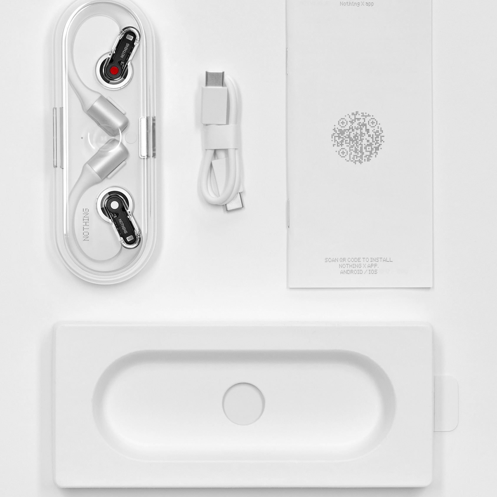Casti Open-Ear Nothing Ear (Open), Wireless, Bluetooth, IP54