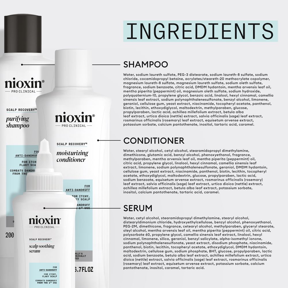 Set profesional antimatreata Nioxin System Recovery pentru scalp
