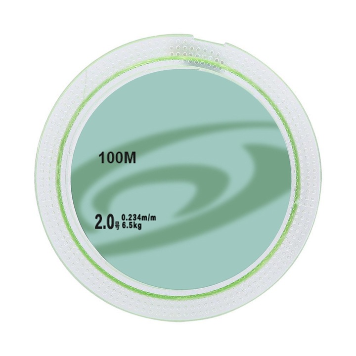 Fir de pescuit Enforose, 100m, 2#, verde, rezistent la abraziune, tipuri multiple