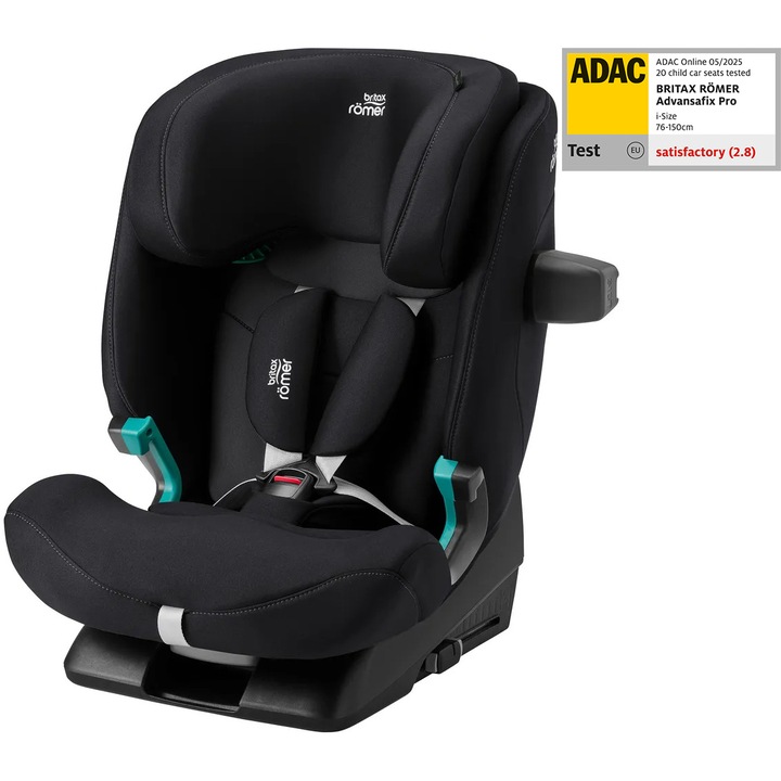 Детско столче за кола Britax Romer Advansafix Pro, 15 месеца-12 години, 76-150 см, 36 кг, Deep black