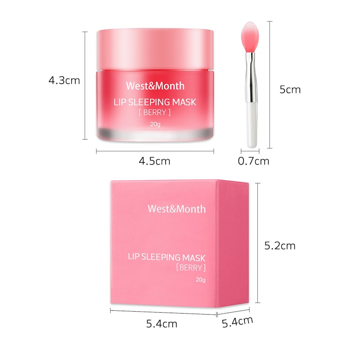 Балсам за устни, Vest & Muni, 20g (Gel Nude Rose lip balm)