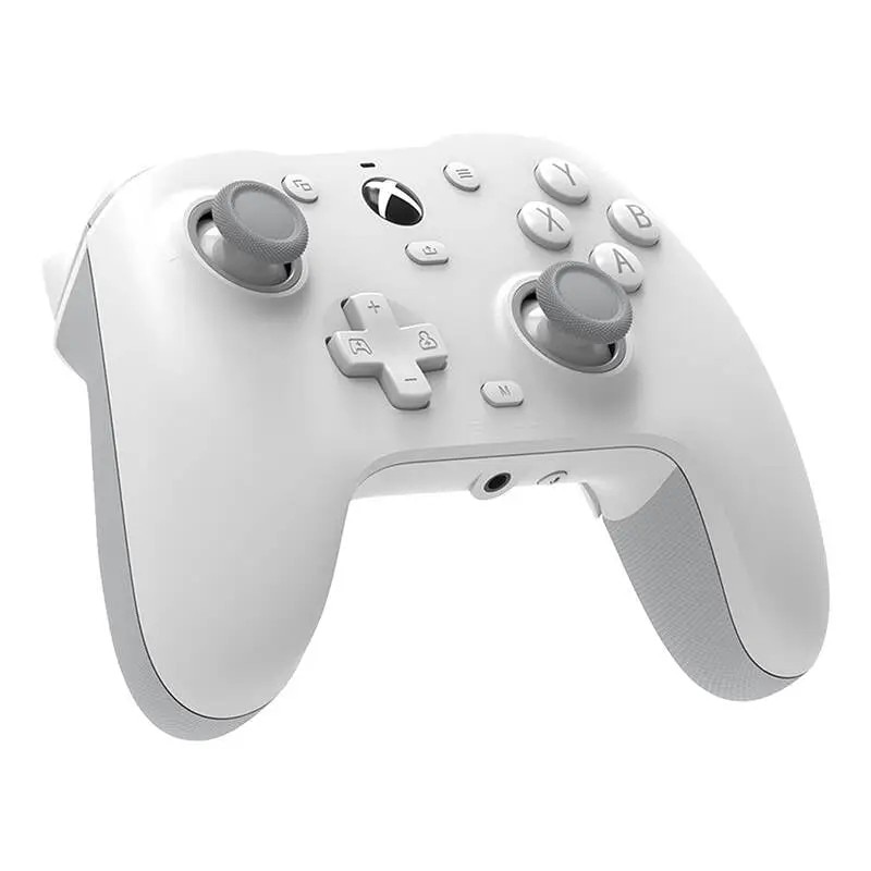 Gamepad cu fir GameSir G7 HE, alb, Hall Effect, vibratie, pentru