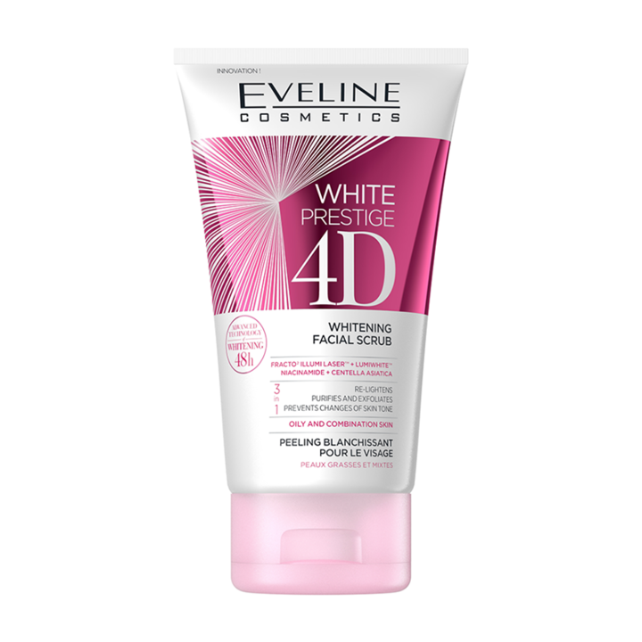 Scrub Iluminator White Prestige 4D Eveline 150 ml