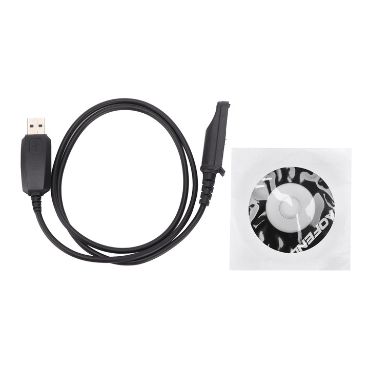 Jormftte USB programozó kábel rádióállomásokhoz, műanyag, 40g, egyszerű design, könnyen használható