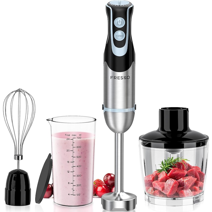 Blender personal CECOTEC Power Titanium 900 ProGo, 900W, inox, 1.5L