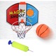 Kosárlabda palánk ajtóhoz, Jormftte, készlet labdával és pumpával, 53x38cm, gyerekeknek