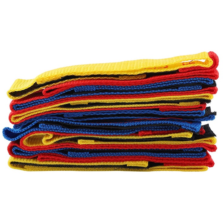 Jormftte lábszalag csapatalapú játékokhoz, 4 személyes, strapabíró anyag, jó rugalmasság, többszínű