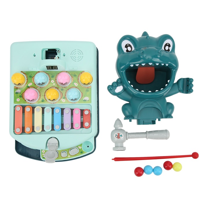 Jormftte interaktív ütős játék, 5 mód, korai oktatás, 26x24x21.5cm