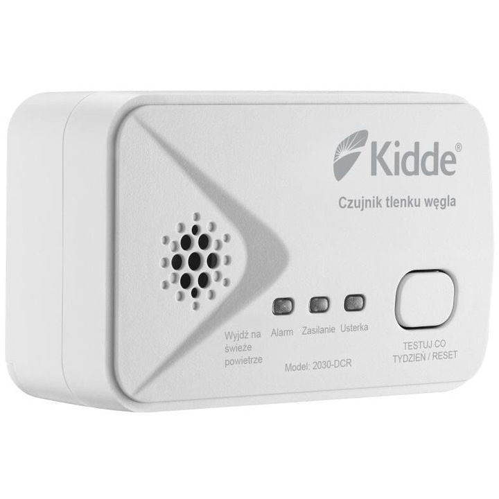 Kidde szén-monoxid érzékelő, elektrokémiai érzékelő, elemes, falra vagy felületre szerelhető