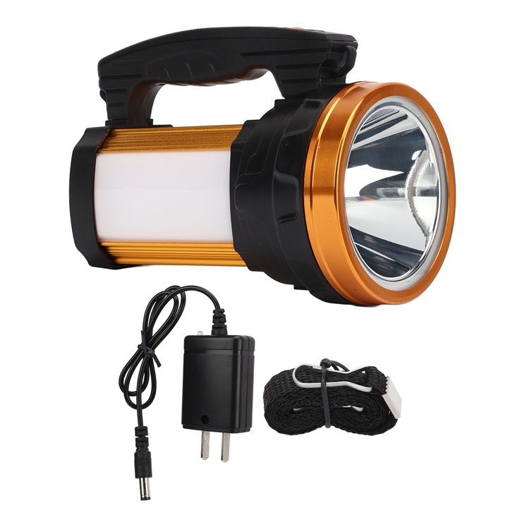 Фенери Jormftte, преносими LED, висока мощност, 4000MAH батерия, цвят алуминий, 900g