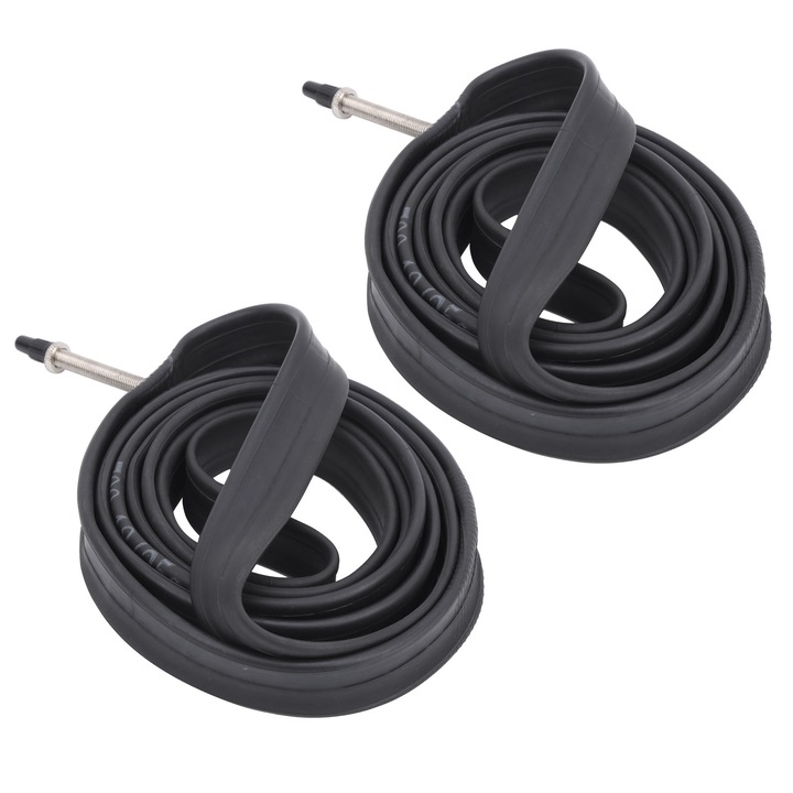 Jormftte kerékpár kerékcső, 2 db-os készlet, butilgumi, francia szelep 60mm, átmérő 700mm, szélesség 23/25mm, fekete