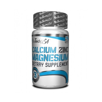 Vitamine Biotech Usa Calcium Zinc Magnezium 100 Tab Vitamine Biotech Usa Calcium Zinc Magnezium 100 Tab