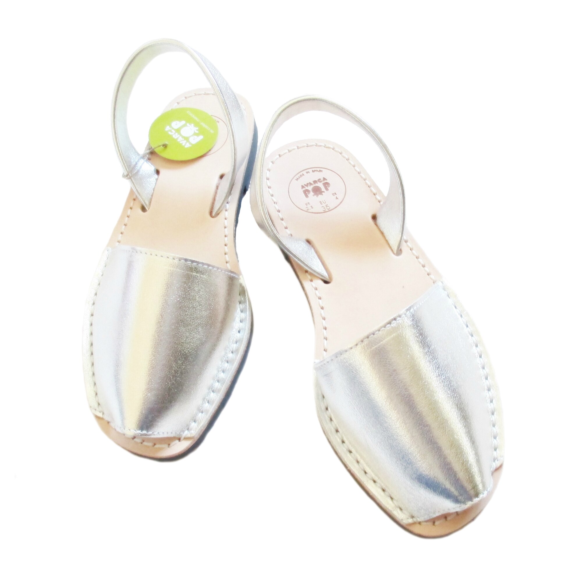 Sandale AVARCA Metalizate, Argintiu