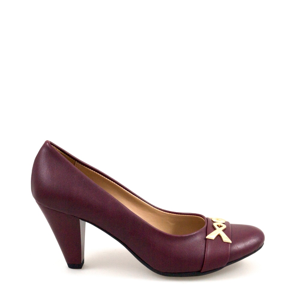 Pantofi eleganti, cu toc, Demitras, Bordeaux